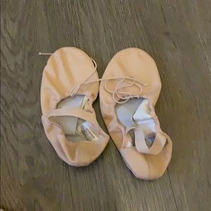 Pink Bloch ballet shoes